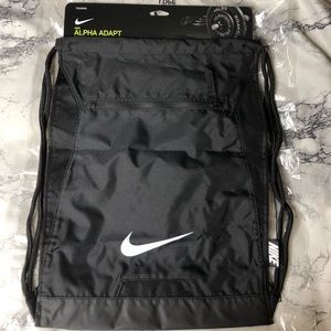 New Nike black Alpha Adapt gymsack